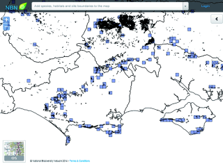 Screen shot of NBN interactive map